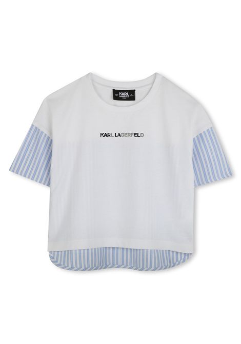 T-shirt con stampa KARL LAGERFELD KIDS | Z30493N48